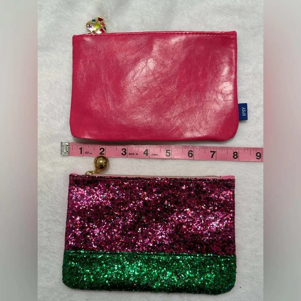 Pink Glitter Cosmetic Set of Two